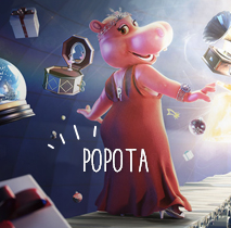 Vem ai o Natal com a popota faz magias e da presentes 
